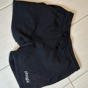 Youngla Black Shorts with Logo